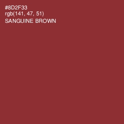 #8D2F33 - Sanguine Brown Color Image